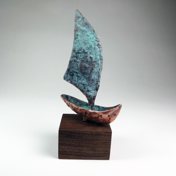 Copper Boat Sculpture Created